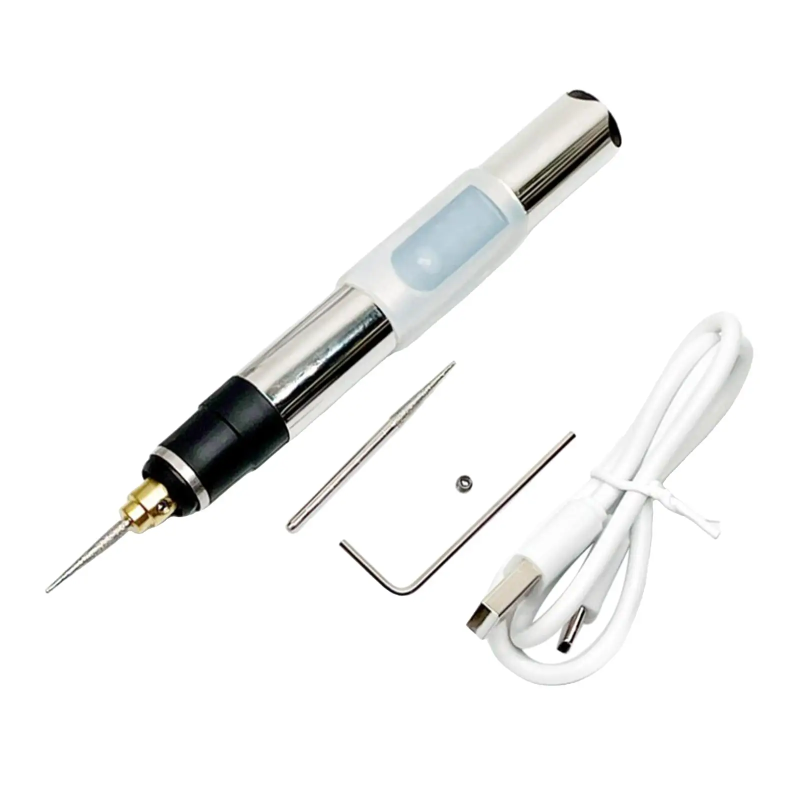 Electric Etching Pen Adjustable Speed Cutter Tool Engraving Tool Kit for Jewelry/ Wood/ Glass/ Ceramic/ Metal
