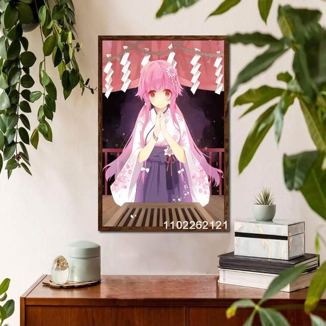  SDFGH Gasai Yuno Anime The Future Diary Mirai Nikki Canvas Art  Poster and Wall Art Picture Print Modern Family Bedroom Decor Posters Gifts  24x36inch(60x90cm): Posters & Prints