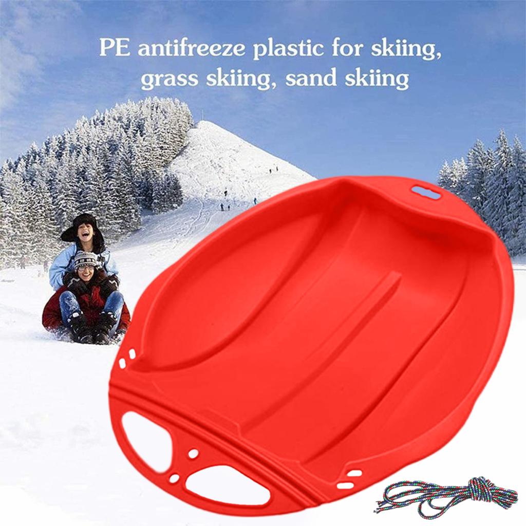 Portable Snow Sleds for Kids Adult Sand Slider Sledge Ski Board Outdoor Skiing Board Sleigh Boys Girls Gift