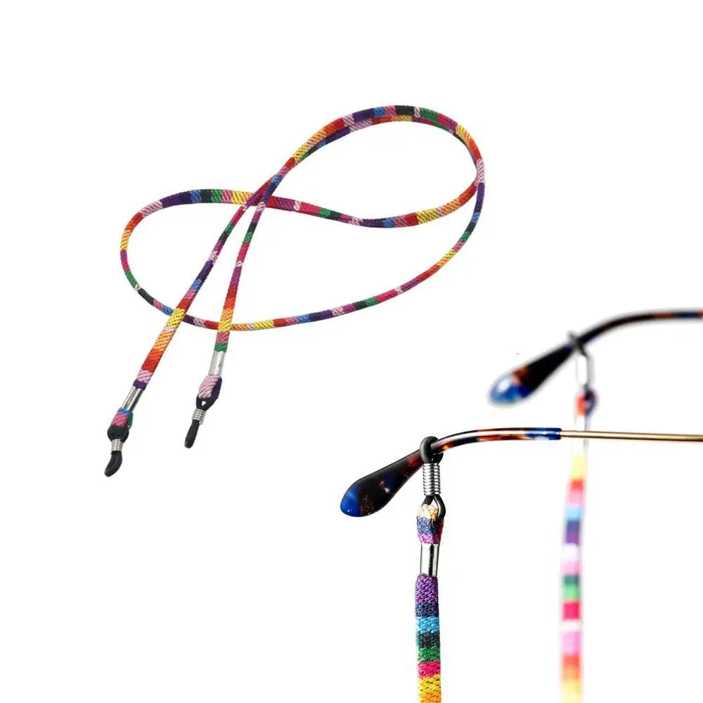 5Pcs Boho Glasses Strap Chain, Sunglasses String Necklace for Men Women, Adjustable Eyeglass Holder String for Sports Reading