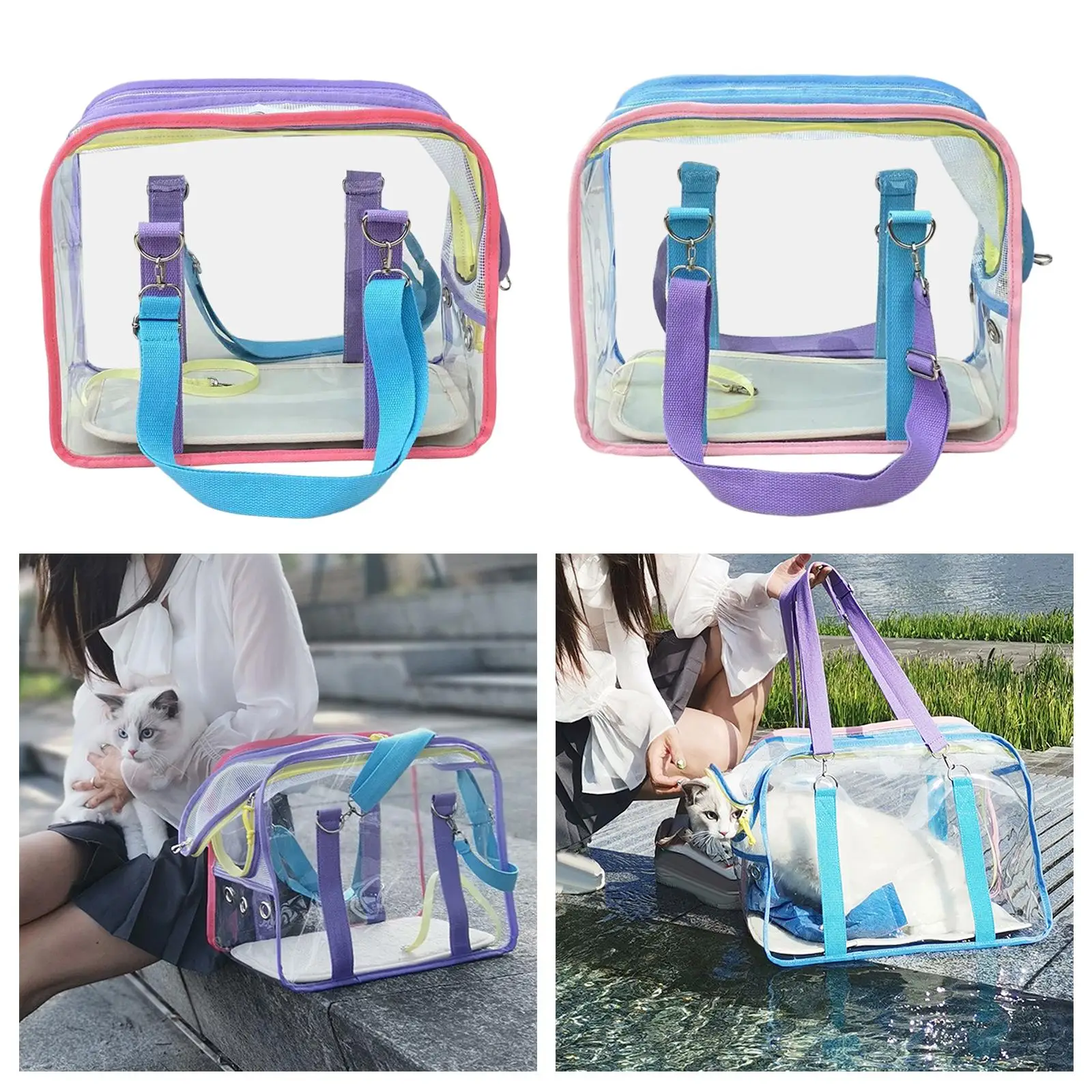 Breathable Pets Transport Bags Cats Ventilated Comfortable Durable Portable Pet Travel Carrier Cat Carrier for Holiday Travel