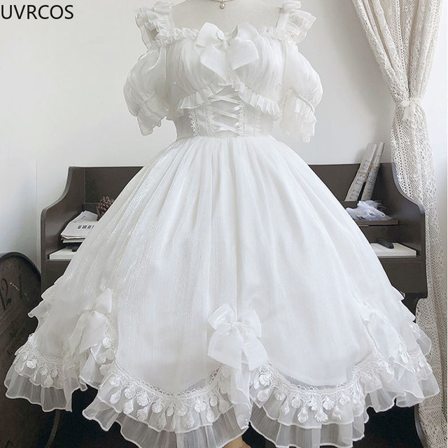 White lolita clearance dress