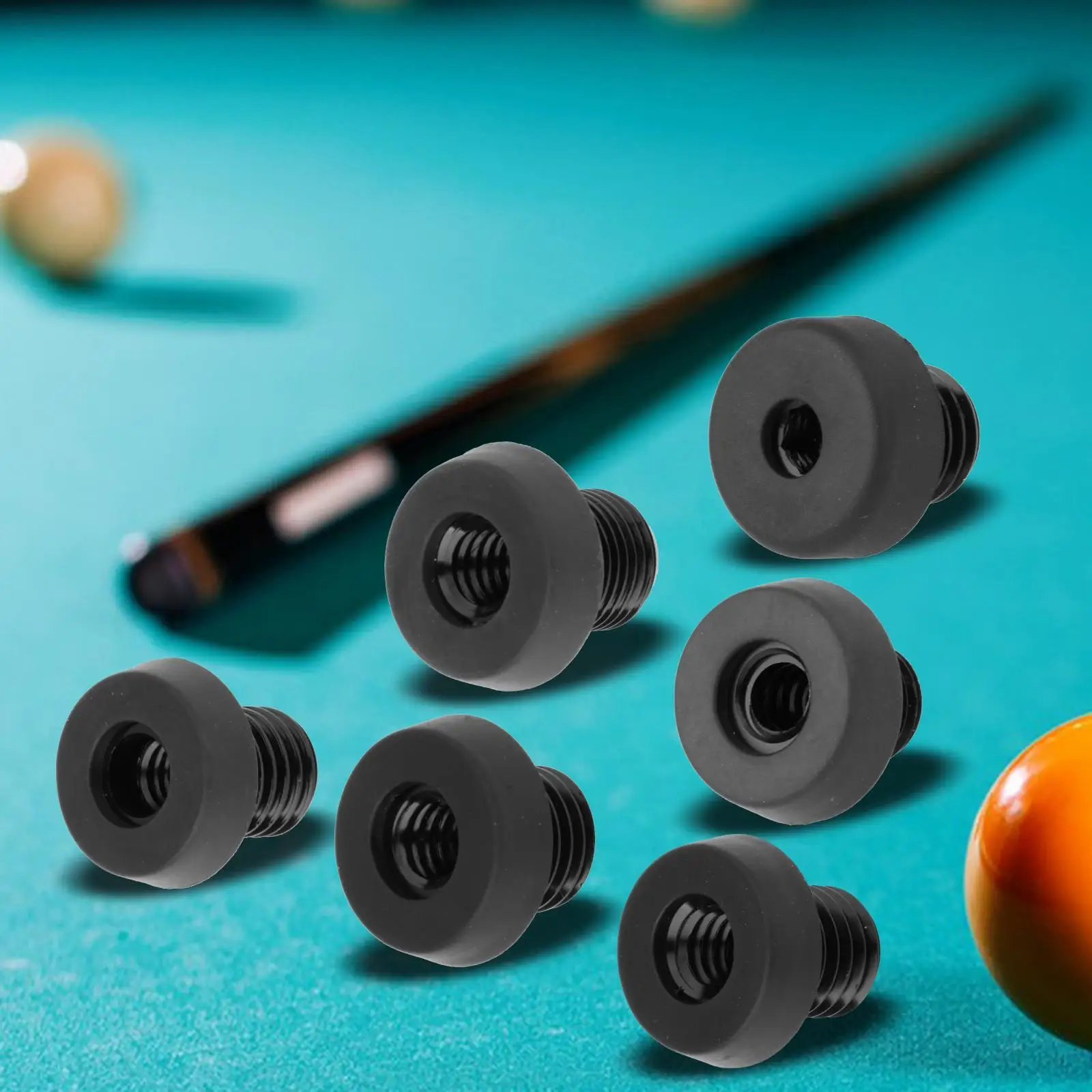 Billiard Bottom Plug Practical Protective Plug Multifunctional Lightweight Drop Resistant Pool Cue Extension for Most Pool Cues