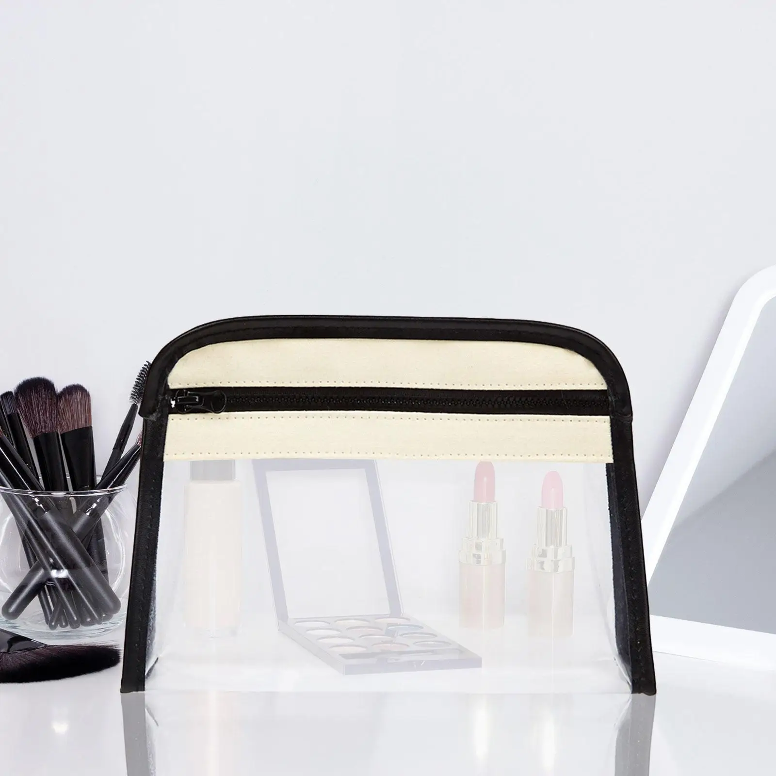 Waterproof Makeup Bag Transparent Cosmetic Bag Clear Toiletry Bag Travel Makeup Organizer