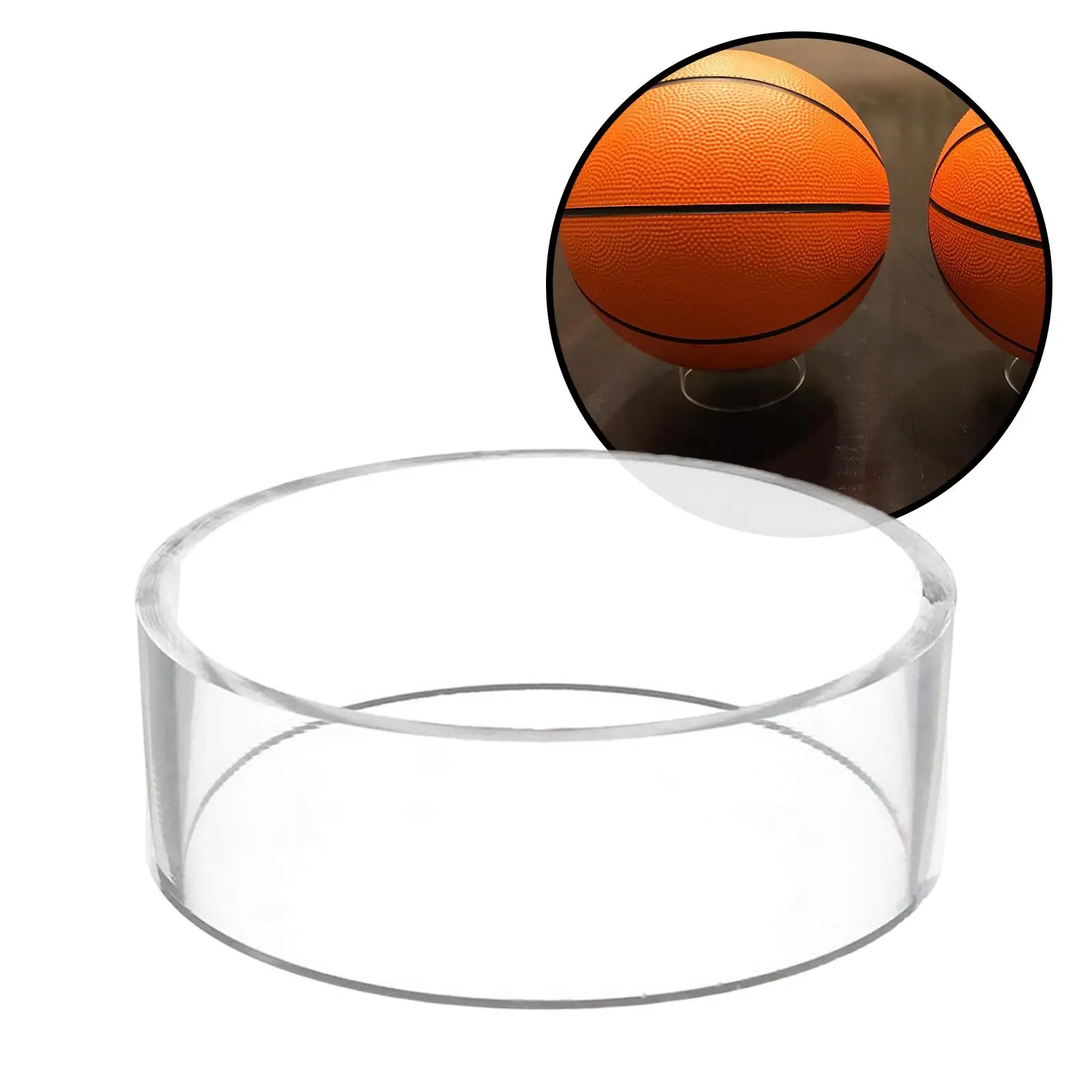 Acrylic Ball Display Holder Rack Pedestal for Basketball Bowling Baseball