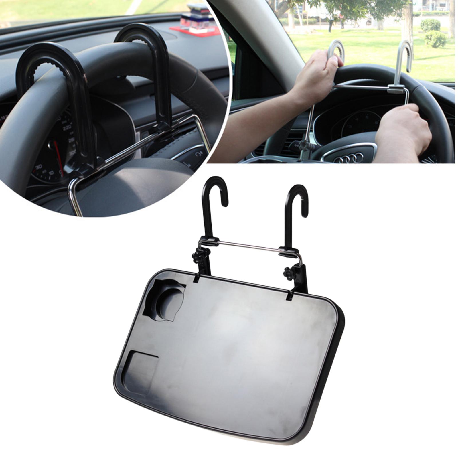 Car Computer Rack Tray, Table  Hanging Car Steering Wheel Portable Foldable Laptop  for Kids Driver PC Notebook Vehicles