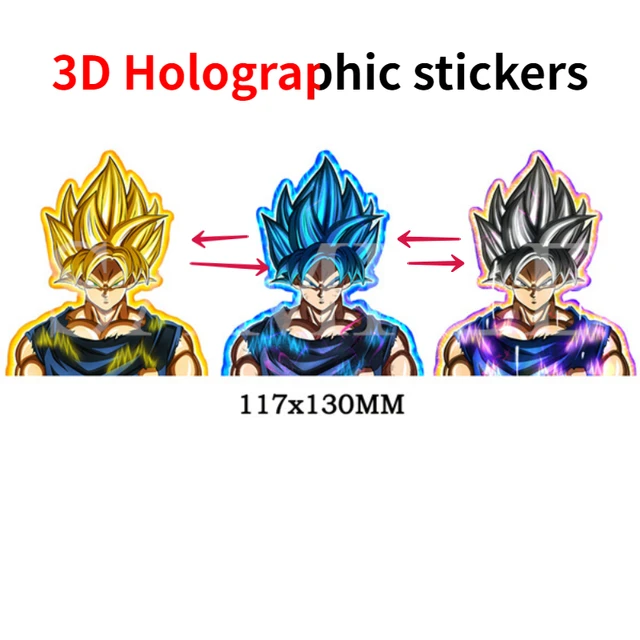 Dragon Ball Stickers Holographic  Waterproof Holographic Stickers
