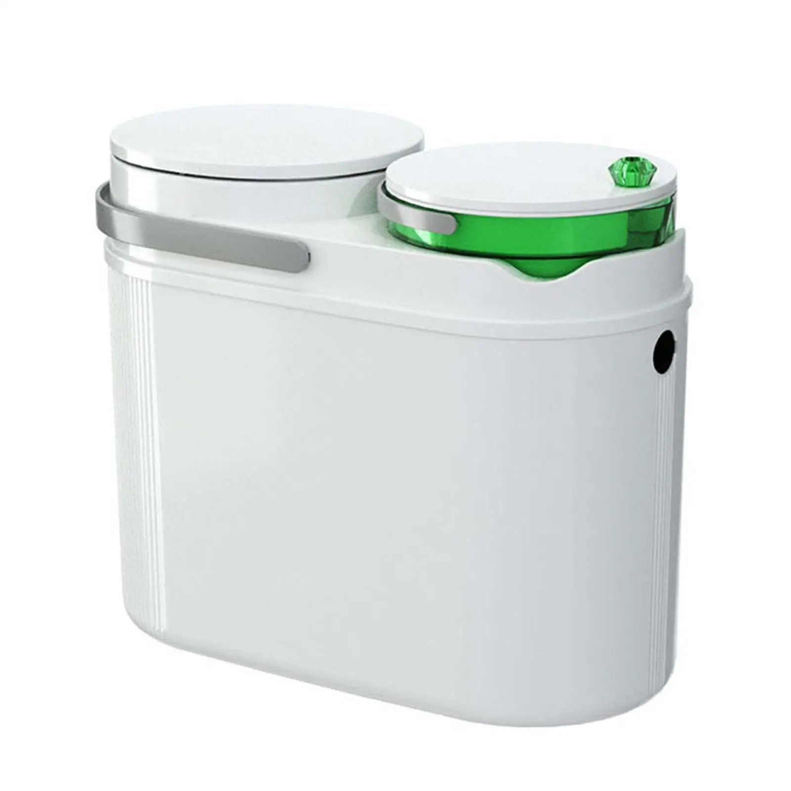Wet and Dry Dual Trash Can Tea Capacity with Spring Lid Classified Wet and Dry Classified Rubbish Bin for Dorm Bathroom Kitchen