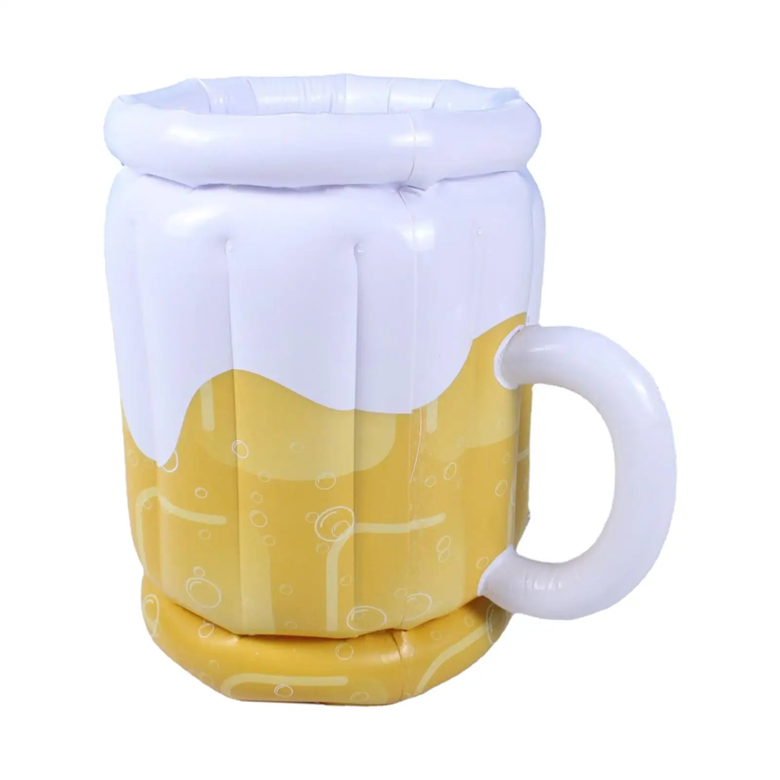 Inflatable Beer Mug Cooler Buffet Cooler Portable Drink Cooler Ice Bucket for Pool Party Decorations BBQ Picnic Camping Outdoor