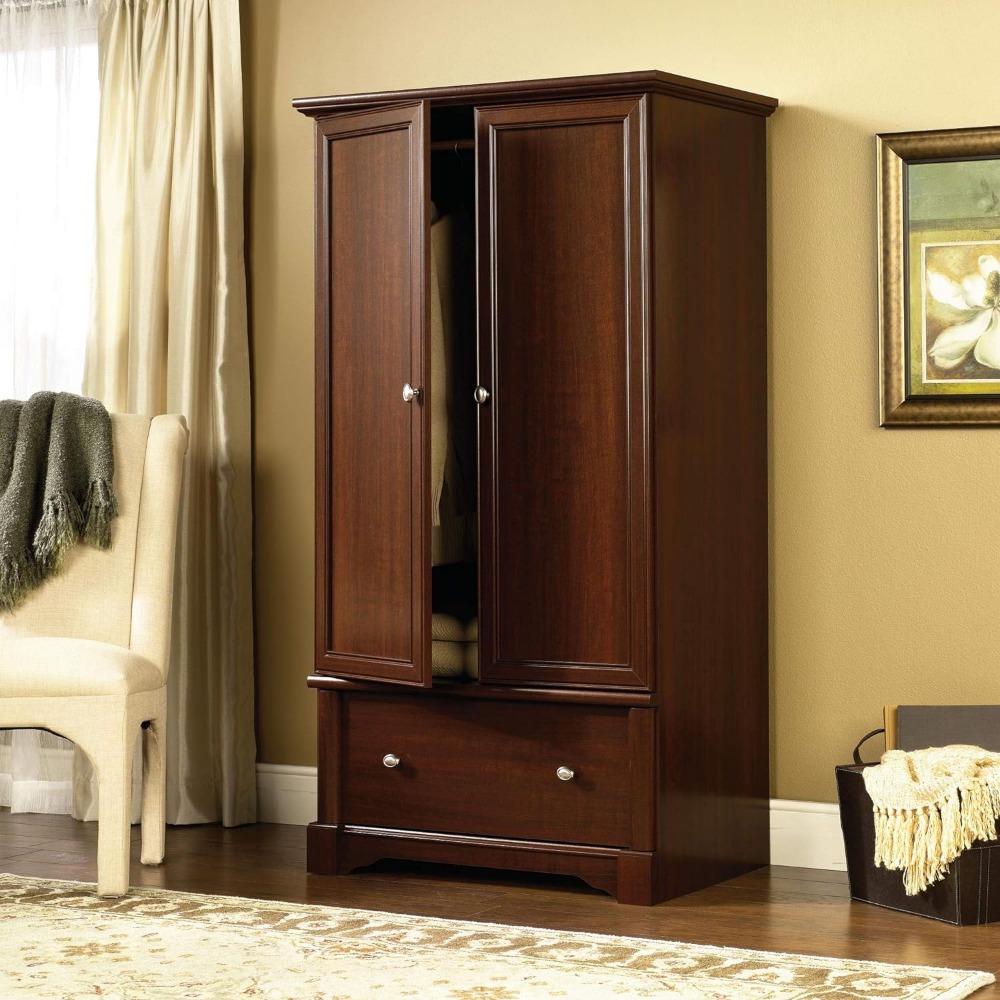 Title 5, Armoire Storage Locker Select Cherry Finish Vis...