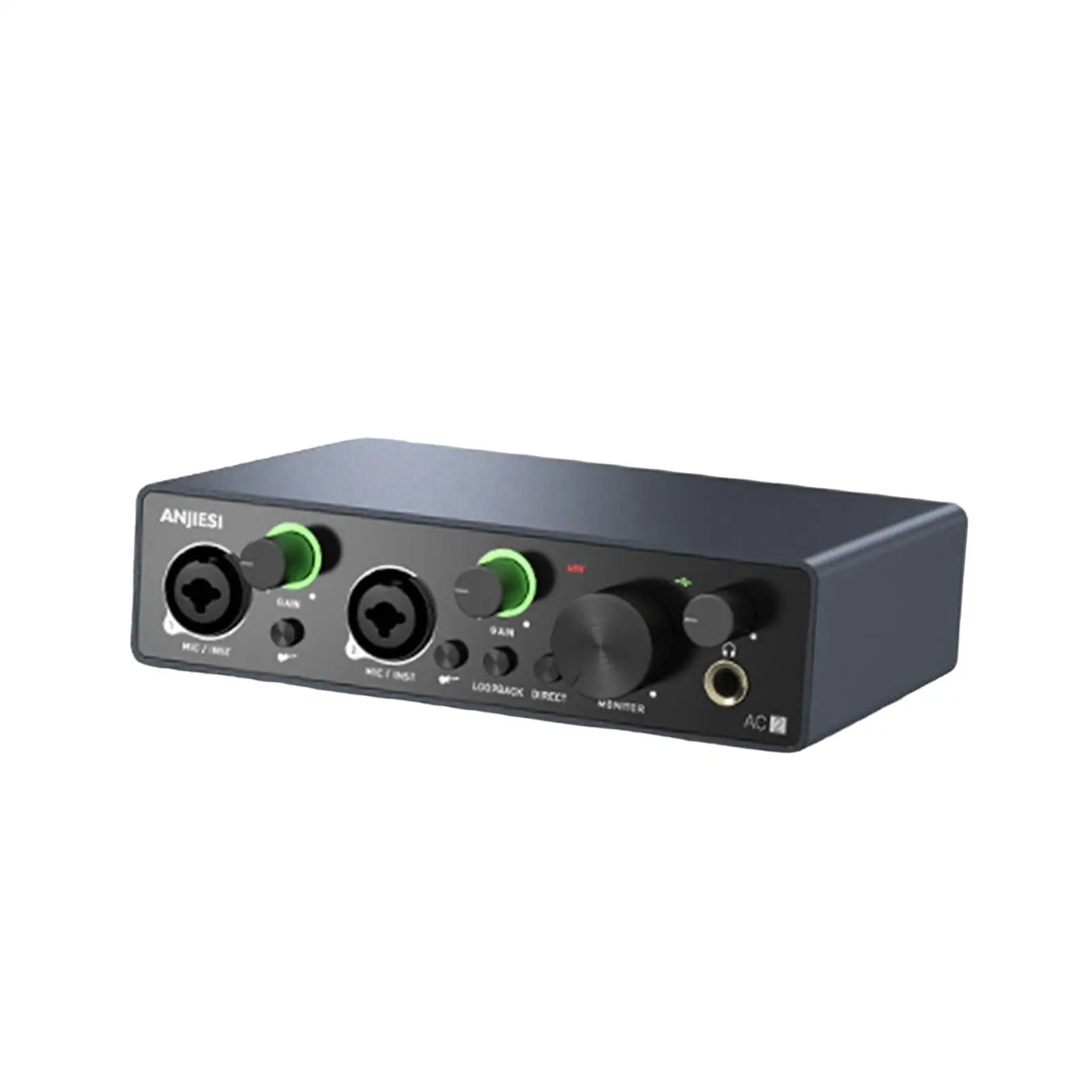 USB Audio Interface Portable Plug and Play Studio Quality Low Latency for Streaming Podcasting Vocalist Guitarist Podcaster