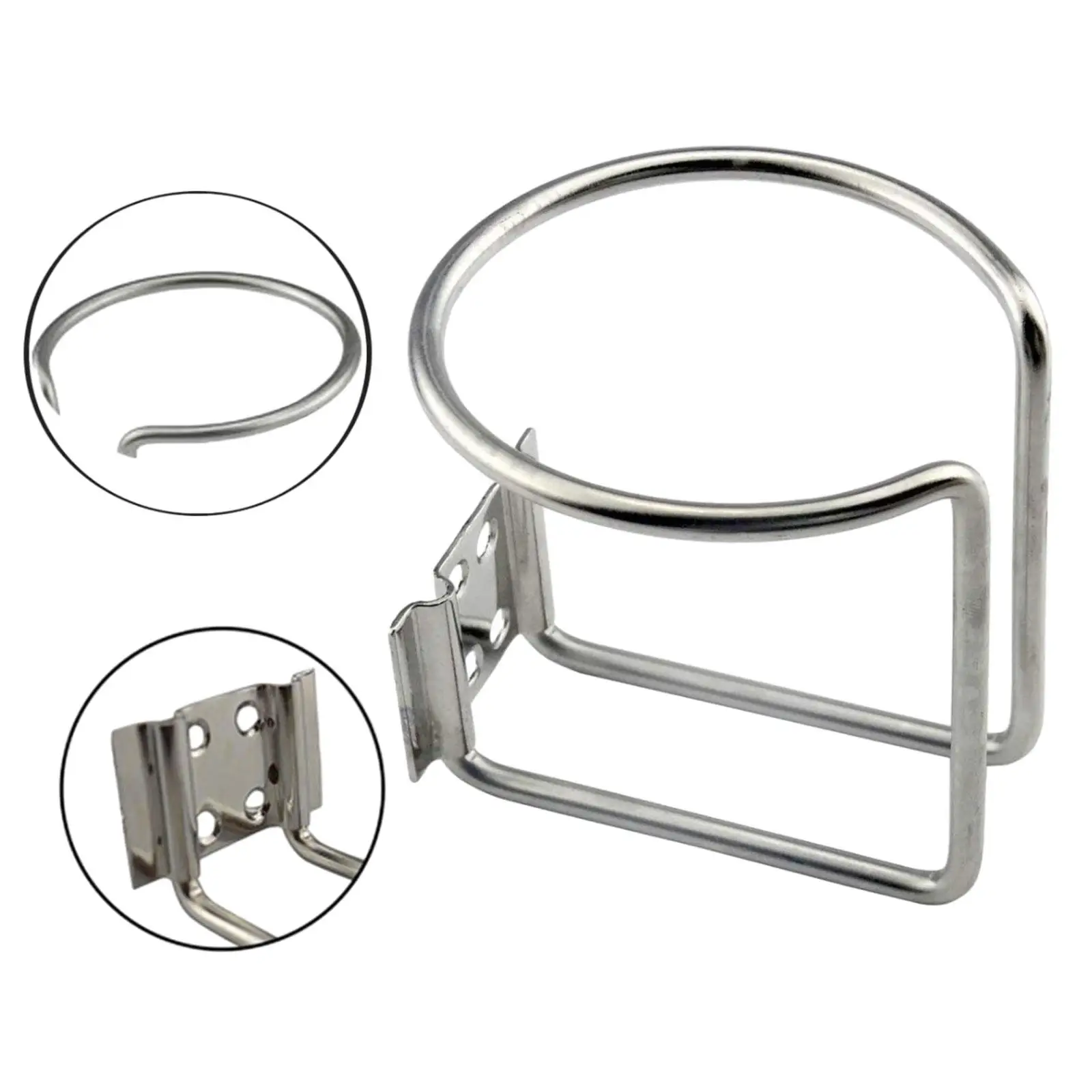 Boat Cup Holder for Beverage Bottles Mugs Universal Stainless Steel Cup Drink Holders for RV Yacht Car Trailer Accessory