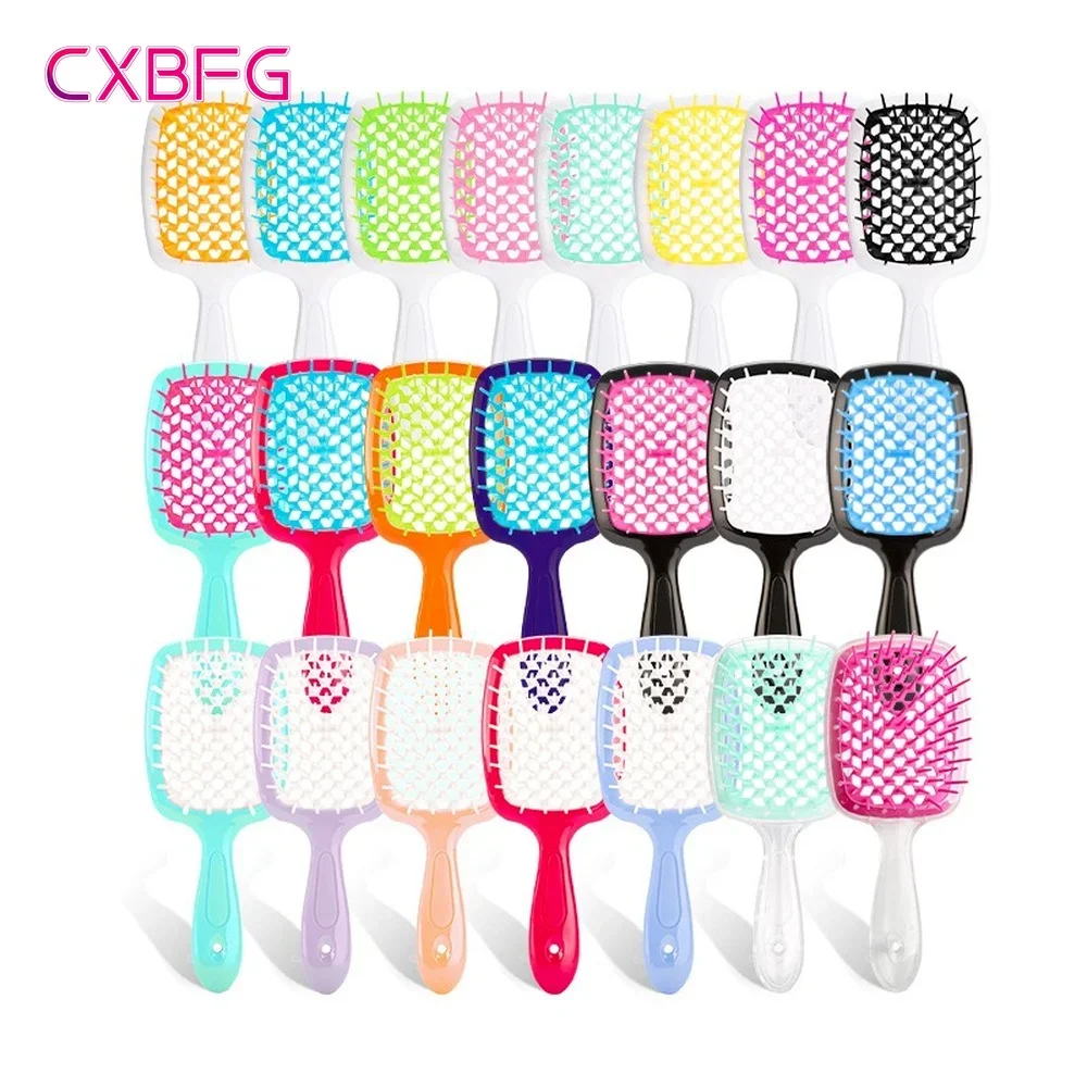 Best of Tangled Hair Comb Detangling Hair Brush Massage Combs Hollow Out Wet Curly Hair Brushes Barber Comb Salon Hair Styling Tools Reviews & Tips