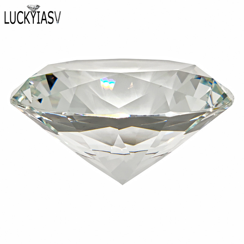 1PC Klar Kristall Große Glas Diamant Party Große Romantische Diamant Dekoration Vorschlag Hause Dekoration Ornamente Handwerk Geschenke – Detail 1