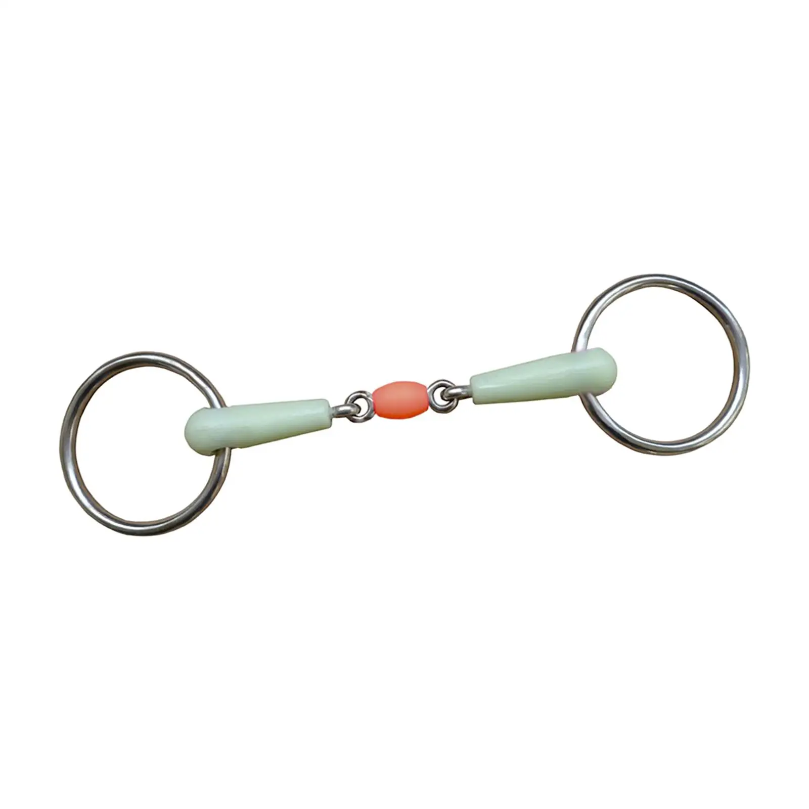 horse Mouth Bit Stainless Steel Snaffle Bits Jointed Mouth for Equipment Training Cheek
