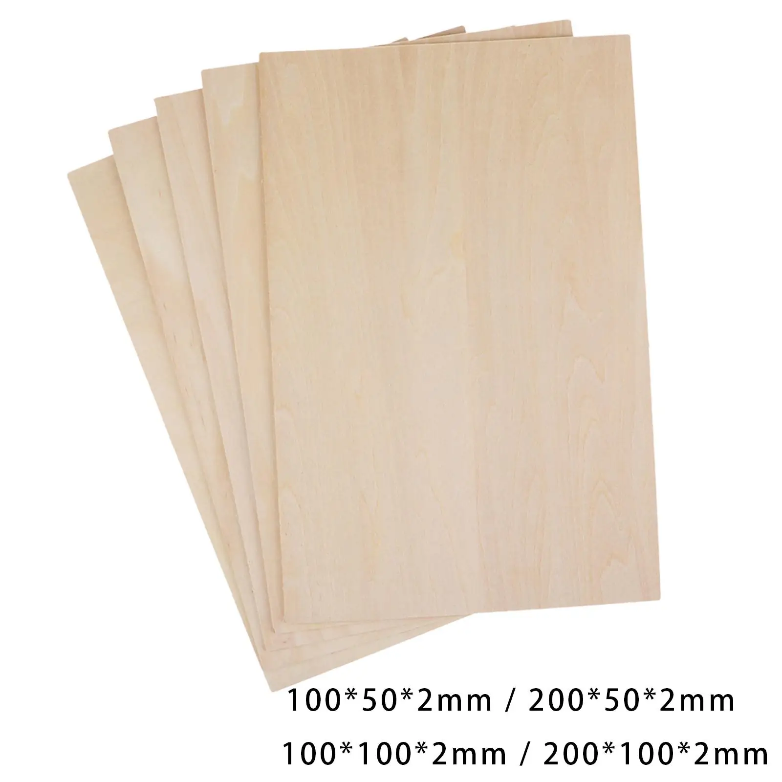 10Pcs Unfinished Wood Basswood Sheets Thin Plywood Board for Mini House Crafts DIY Project Miniature Aircraft Making Plane Model