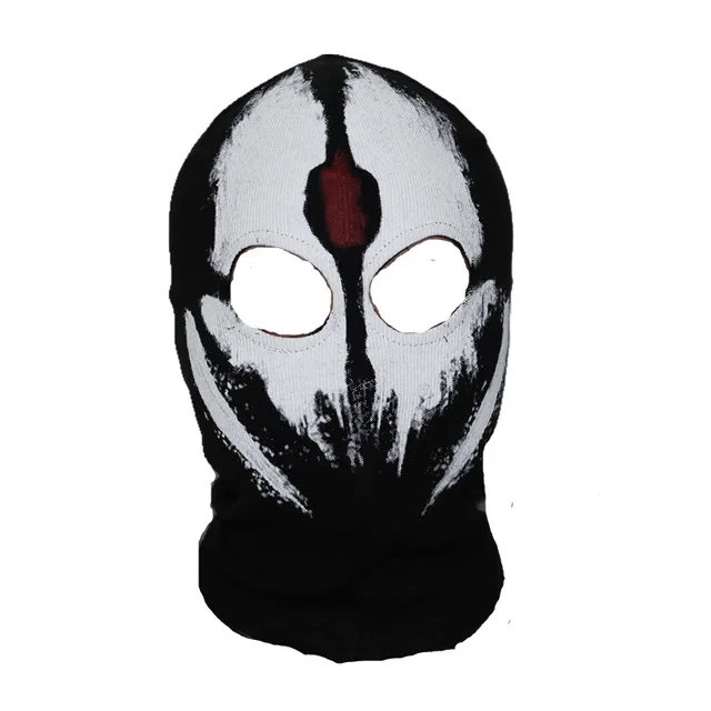 Innturt Fabric Ghost Mask Balaclava Skull Hood Red & White