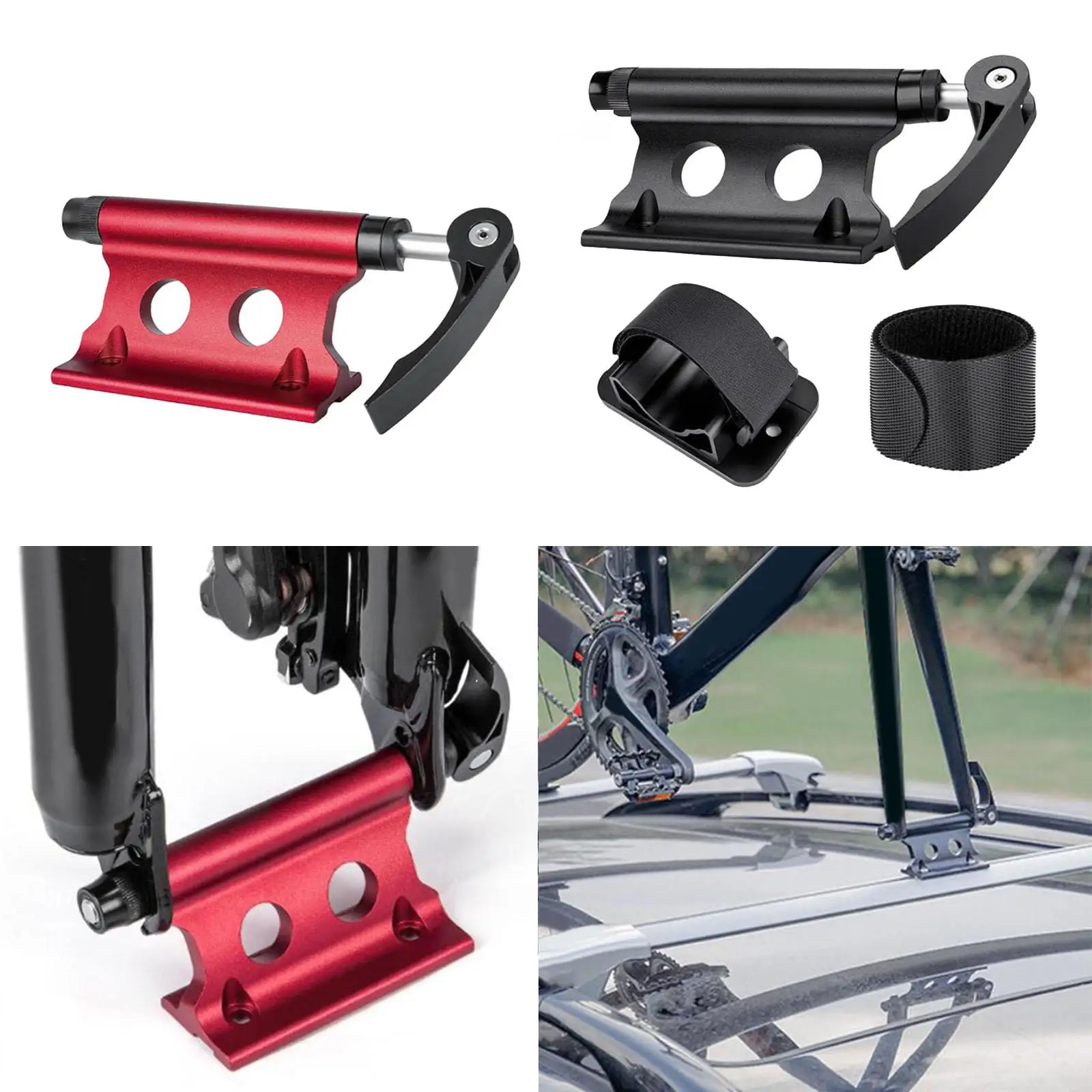 Bicycle Front Fork Quick Release Mount Holder Universal Aluminum Alloy Bike Block Fork Lock Cycle Transport Storage Mount Lock