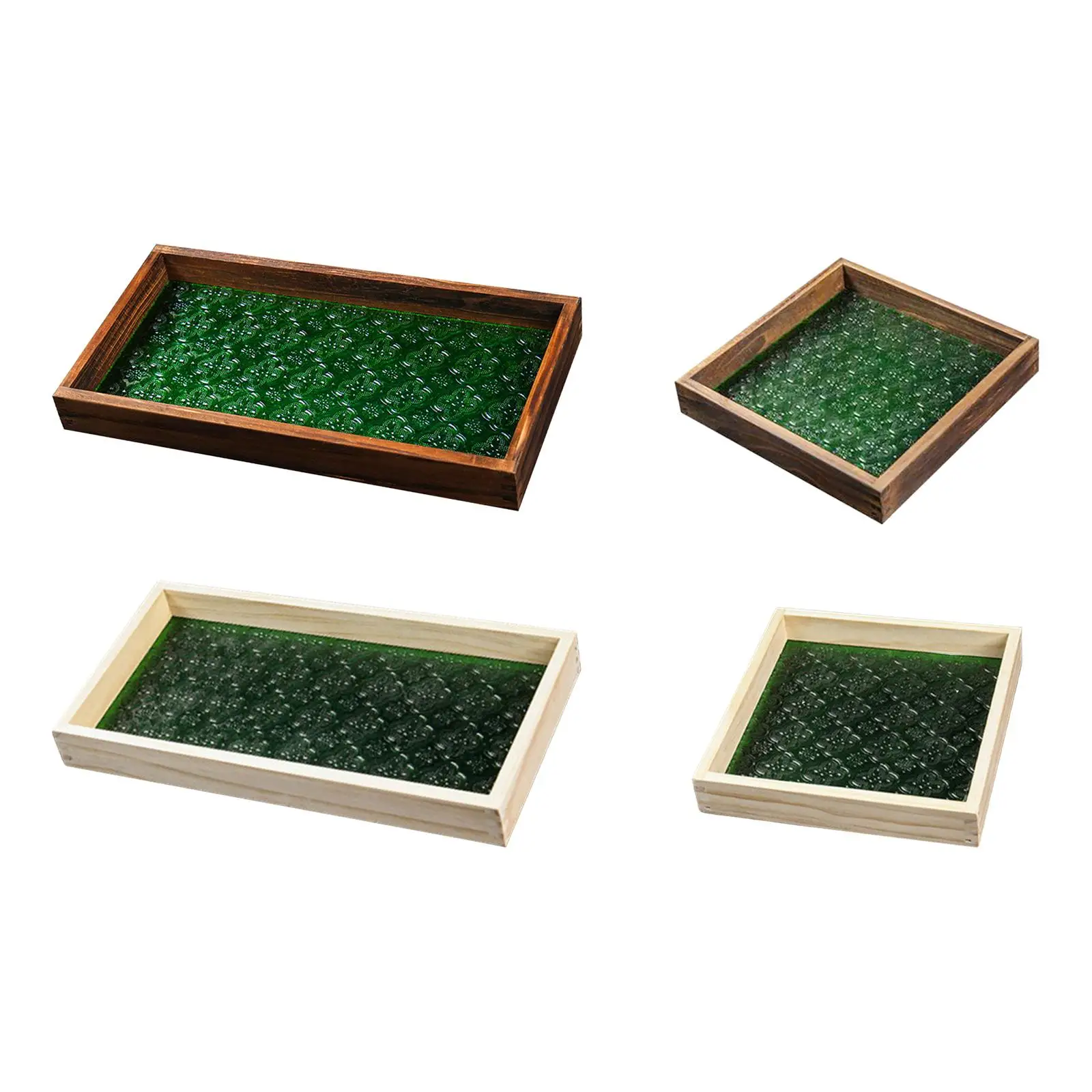 Serving Tray Chinese Style Countertop Breakfast Tray Snack Tray Coffee Tea Trays for Hotel Kitchen Home Decor Breakfast Dinners