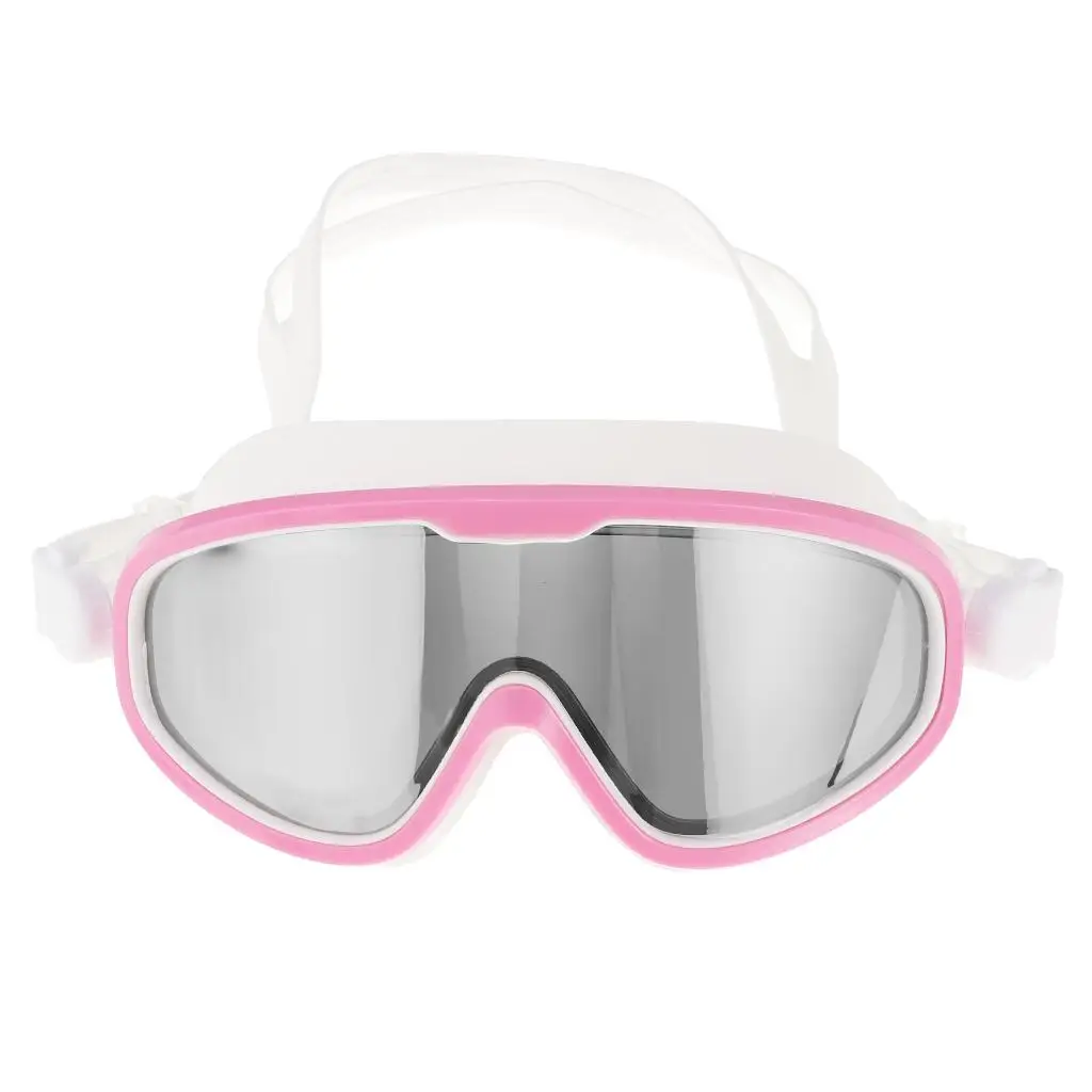 Swimming Goggles Adjustable Large  Anti-Fog Waterproof Underwater