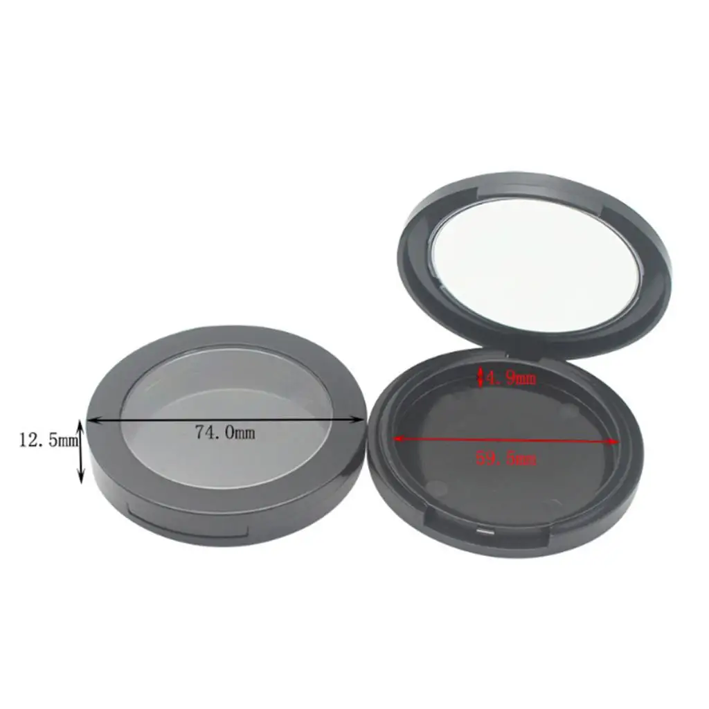 12g DIY Magnetic Empty Make up with Makeup Mirror for Powder, Eyeshadow, Blush,