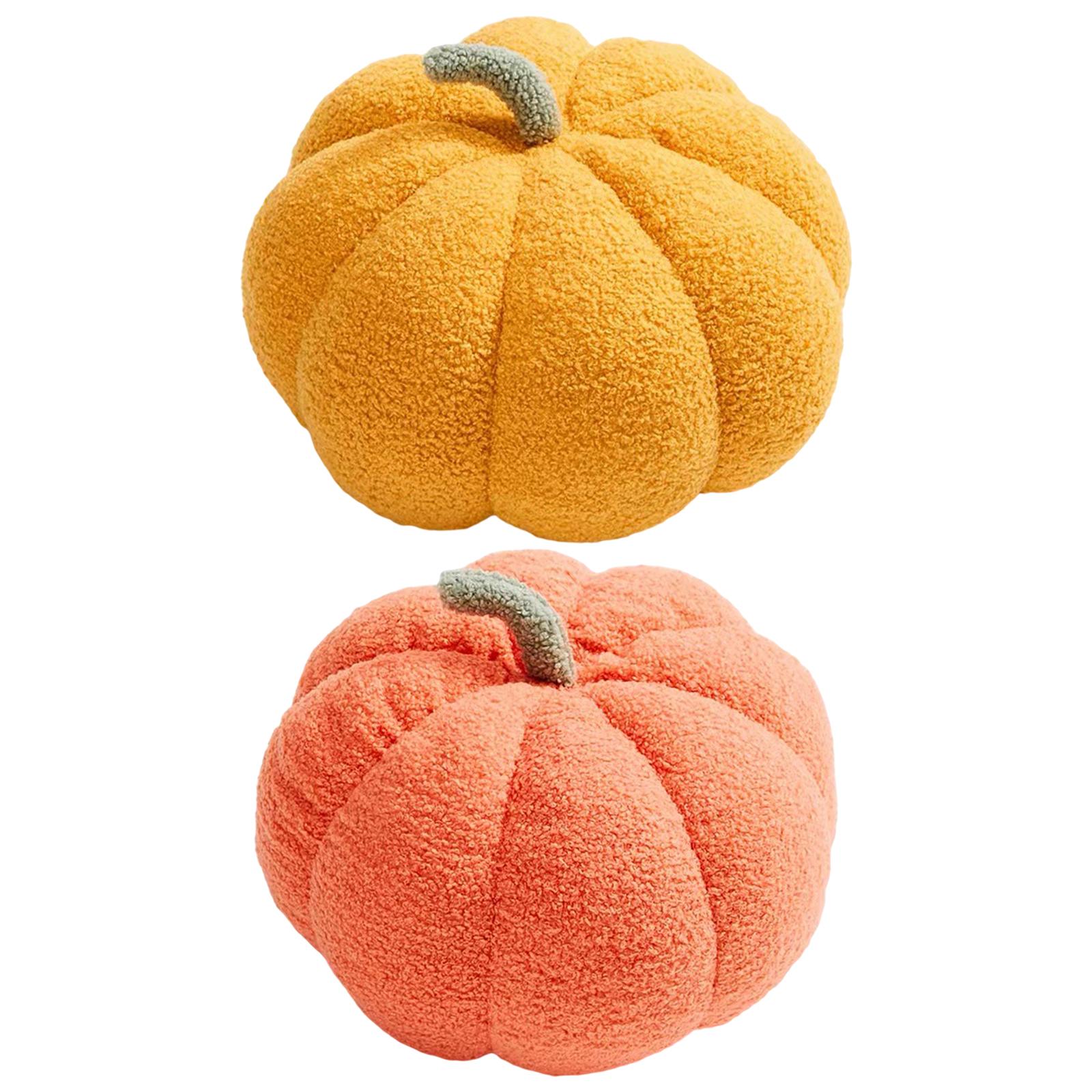 Cute Pumpkin Pillow Plush Toy Stuffed Decor Companion Gift PP Cotton Chubby Sleeping Pillow for Children Christmas Girls Office