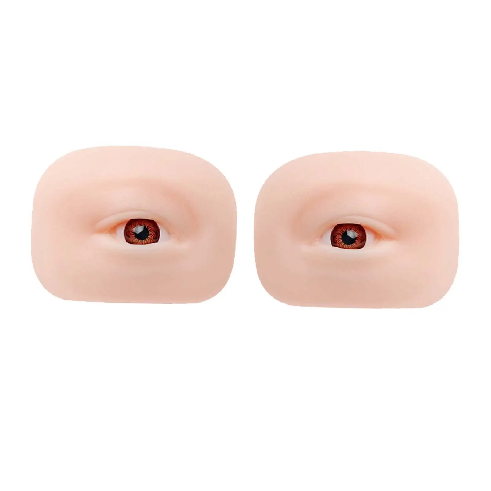 5D Silicone Eye Model Convenient Durable Makeup Mannequin Face Resuable for Beginners Makeup Training Beauticians Home Use