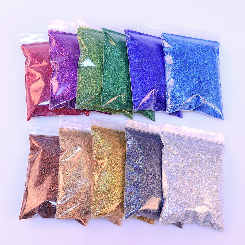 Best of 10g / Bag Laser Gradient Nails Art Glitter Powder 22 Color Holographic Laser Nails Glitter DIY Glitter Dust Powder For Nail Polish Reviews & Tips