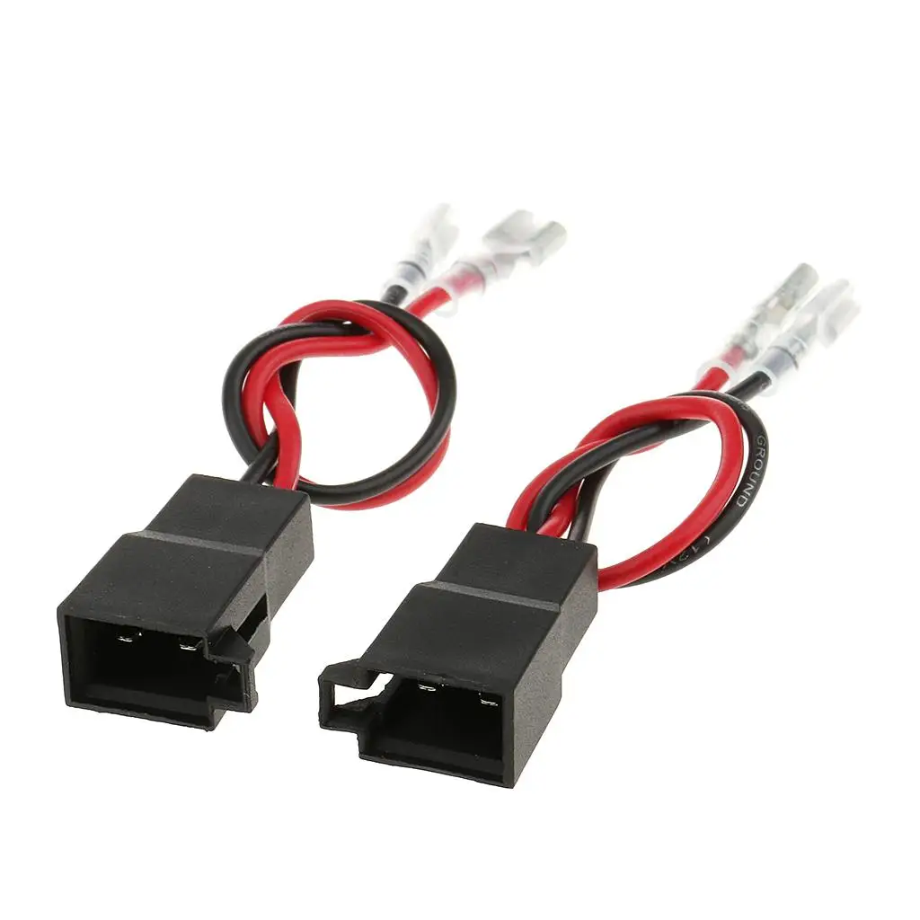 2 Pieces Car for audio Speaker Wire Harness Connector for vw for audi      High quality ABS molded connector