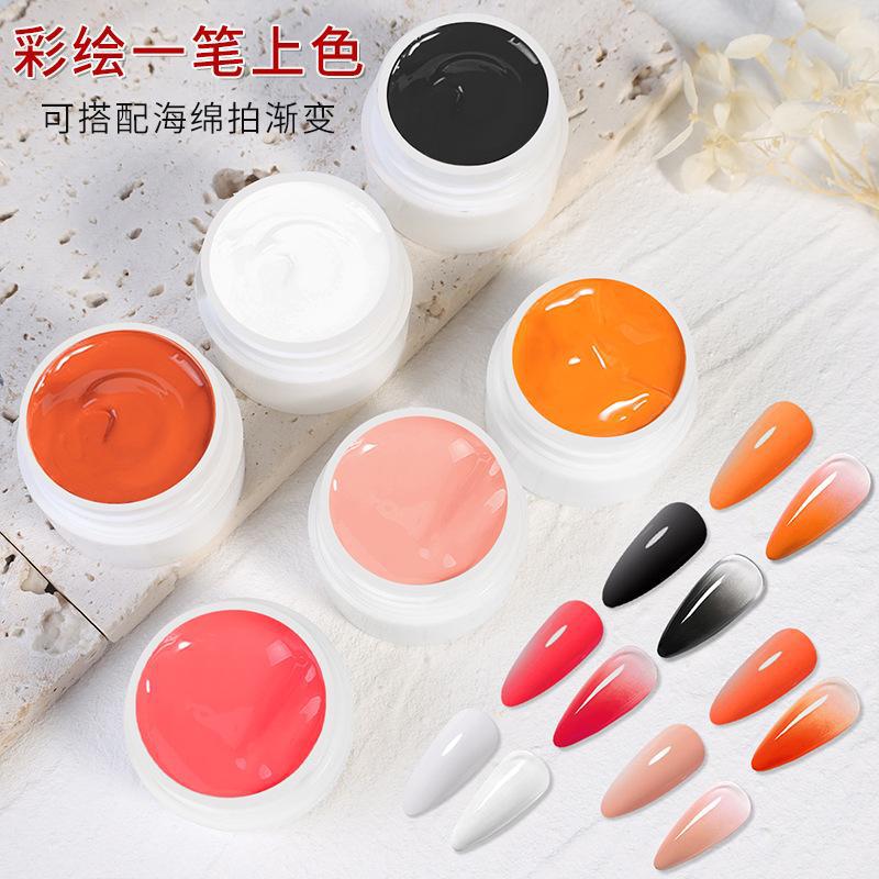 Best of New Ombre Gel Mud Gel No Flowing Full Coverage Creamy Painting Thick Texture UV LED Nail Polish Color Pigmented Paint Nail Gel # Reviews & Tips - Image 3