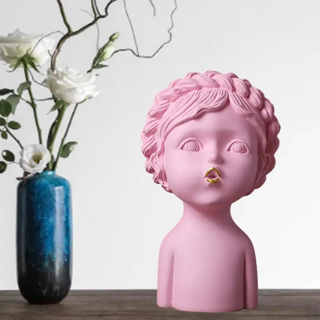 European Style Resin Girl Figurines House Decortion, Office Tabletop Living Room Bedside Crafts Decoration