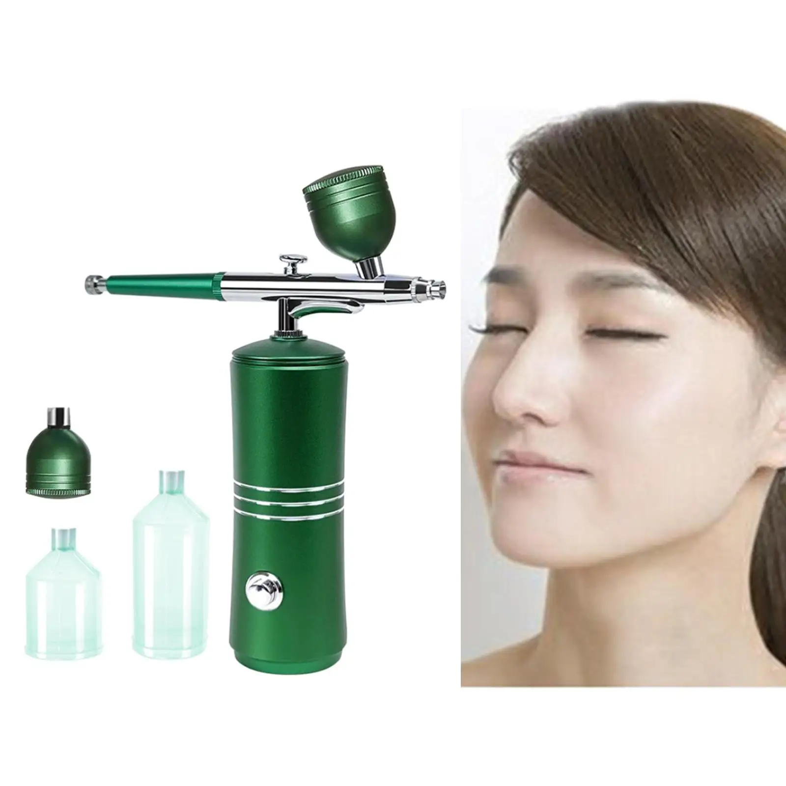 High Pressure Nano Spray Face Steamer Facial Water Oxygen Injection Instrument Portable Humidifier Airbrush For Beauty Skin Care