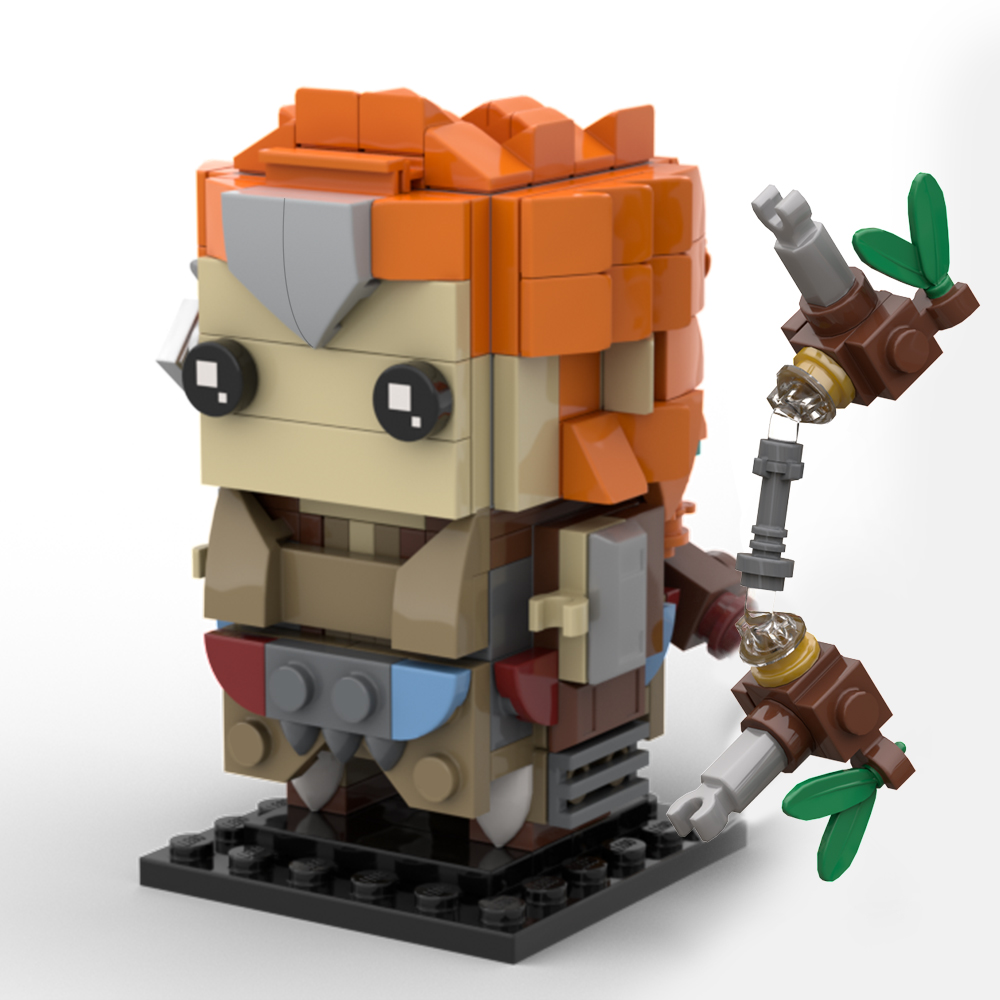 Конструктор MOC Horizon Zero Dawn ALOY Brickheadzs, набор блоков для  женщин, игра воинов, охотников, персонажи, модели, детские игрушки |  AliExpress