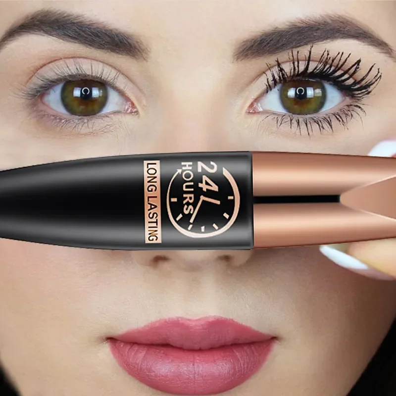 Best of Waterproof Anti-sweat Mascara Lengthens Eyelashes Extension Black Silk Fiber Mascara Female Non-smudge Mascara Makeup Cosmetic Reviews & Tips