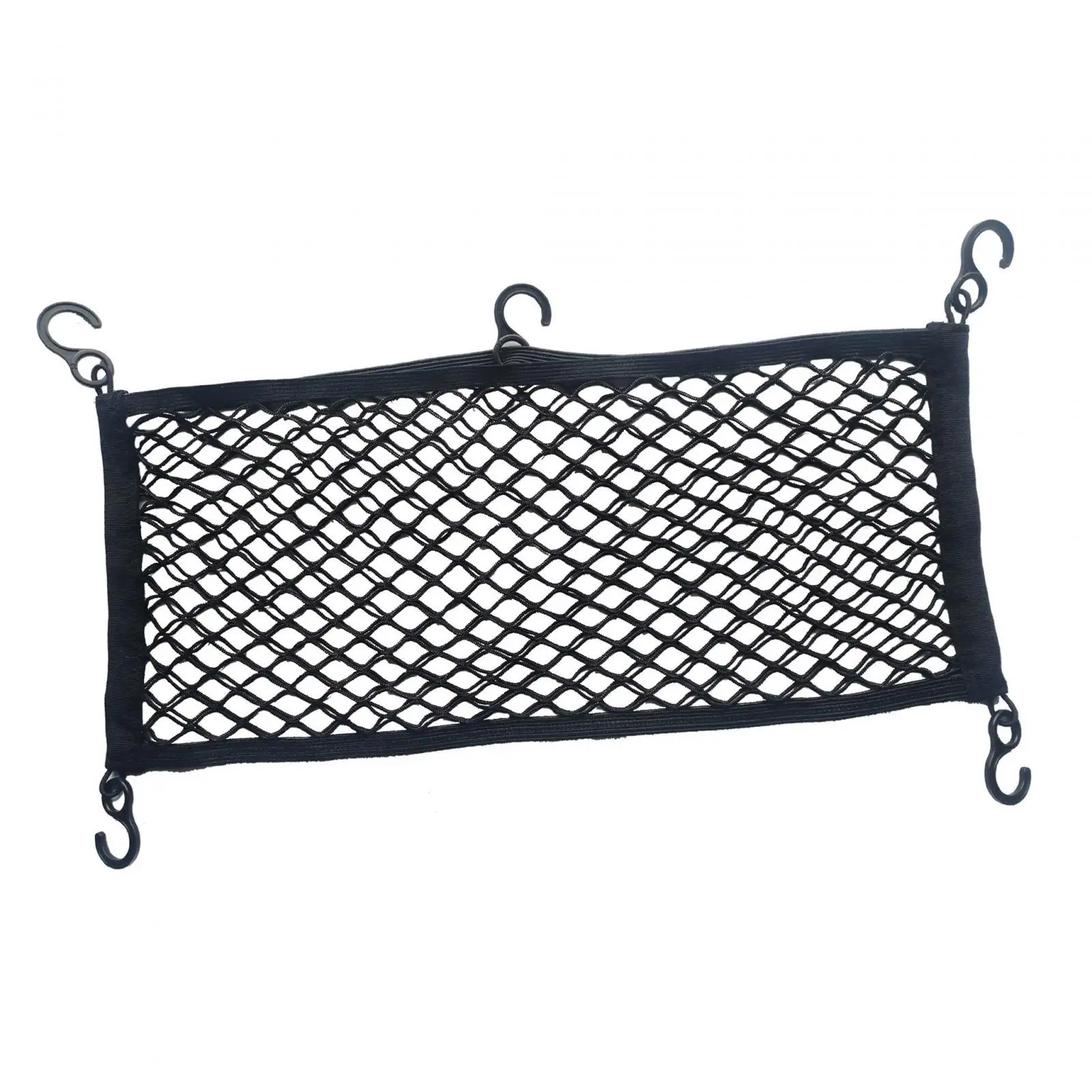 Folding Trolley Carts Net Cargo Net Carts with 5 Hooks Multifunctional Wagon Cargo Net Camping Carts Net for Toys and Snacks