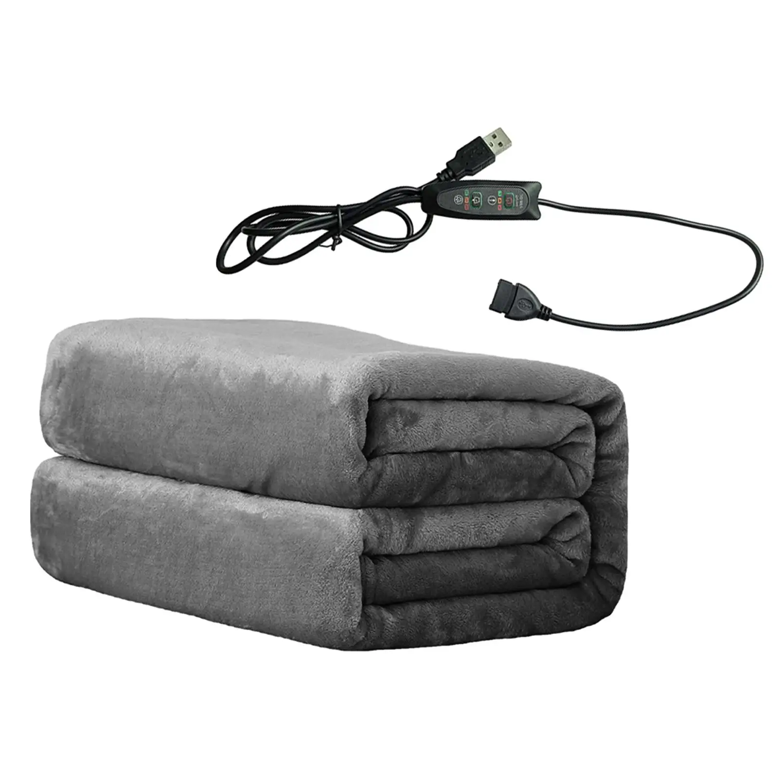 Electric Blanket USB 3 Temperature Control Multifunction Winter Warm Shawl Fast Heating for Hiking Home Traveling Couch Camping