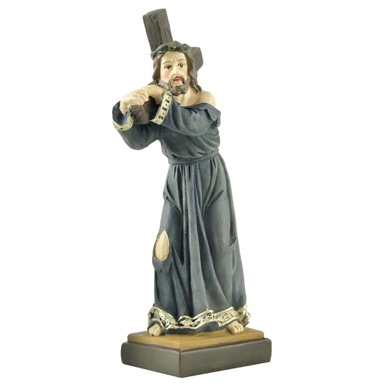 Classic Saint Jesus Statue Figurine Home Tabletop Sculpture Collectibles