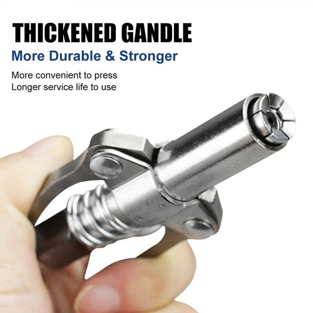 TrAdE Shop Traesio - Ugello Accoppiatore Per Ingrassatore Pompa Grasso Autobloccante A Molla 07441 80345879 - 7