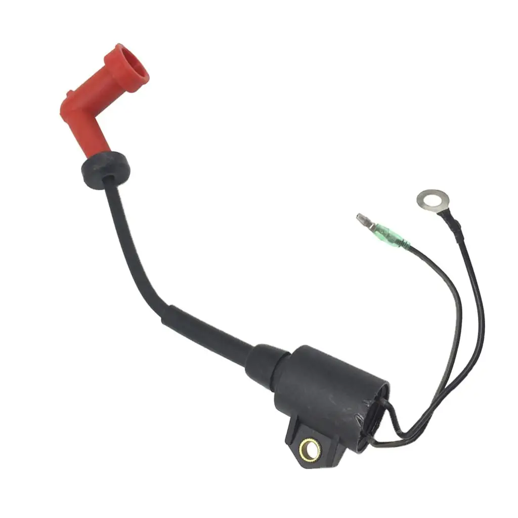 Outboard Ignition Coil with  DIY Part for Yamaha 9.9HP, 15HP (2 Stroke) Engine