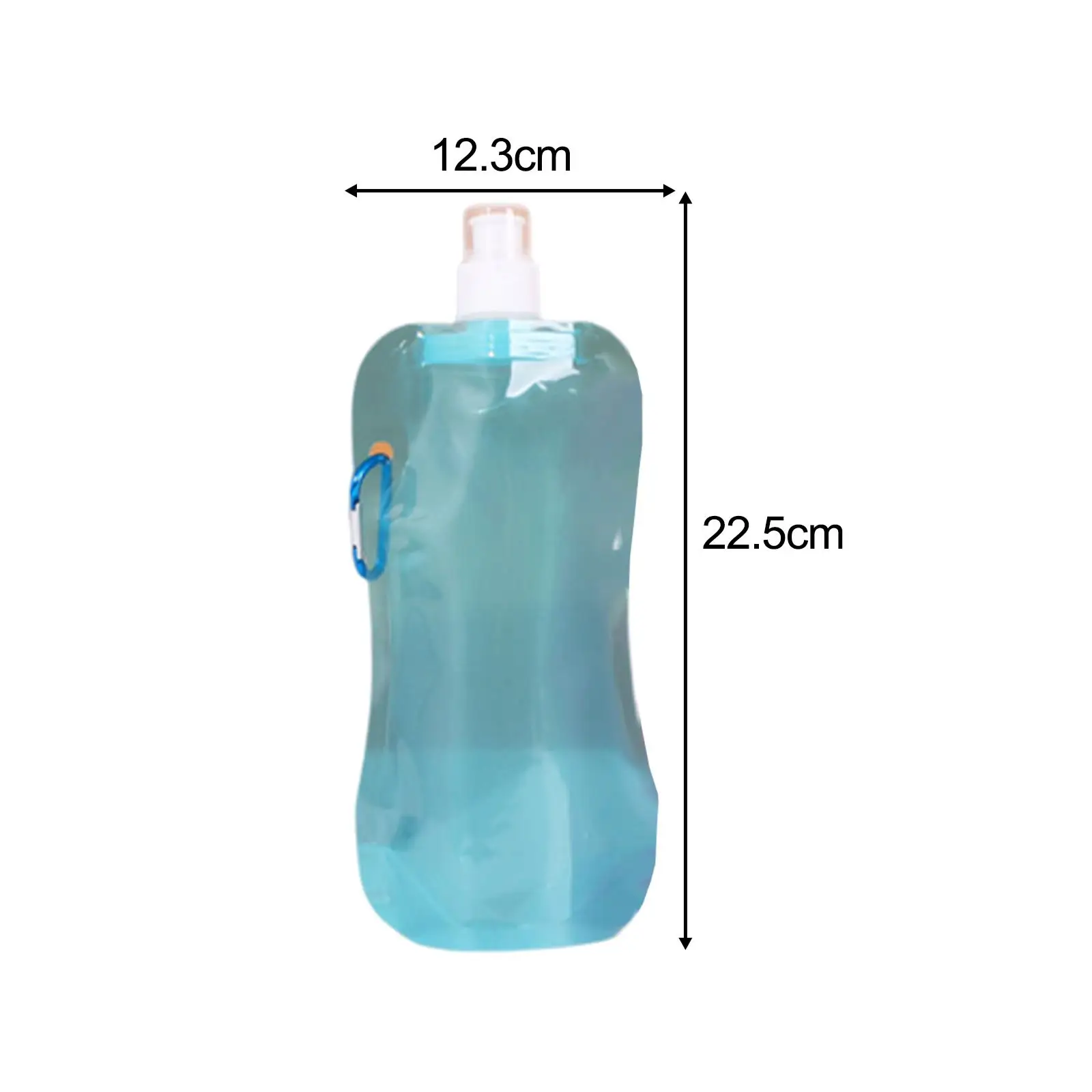 Collapsible Water Bottle for Gym, Sports, Teams, Hiking, Camping, Biking,