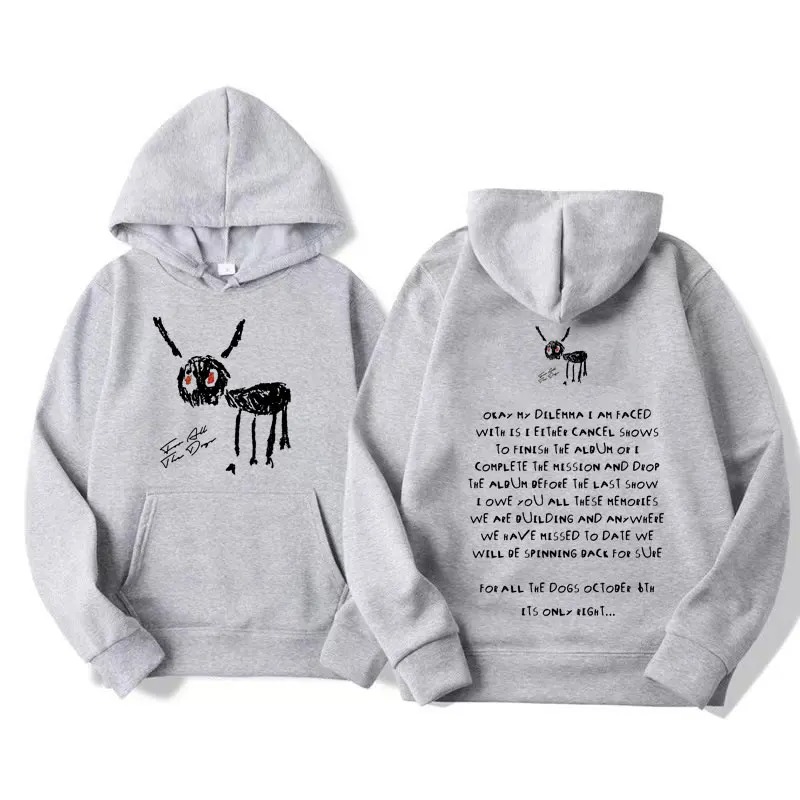 Title 8, Rapper Drake for All The Dogs Letter Hoodie Men...