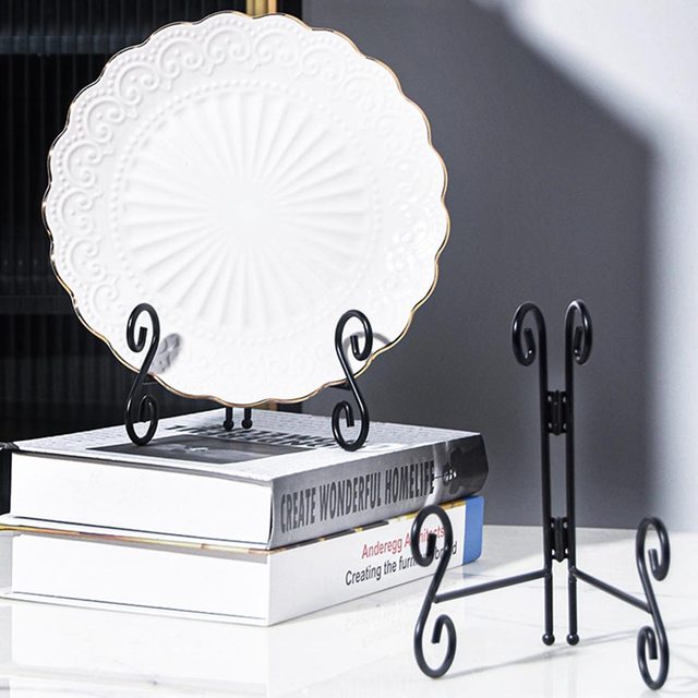 Picture Stands For Display Dampproof Waterproof Metal Frame Holder Stand  Display Stand For Decorative Plate Platter Book - AliExpress