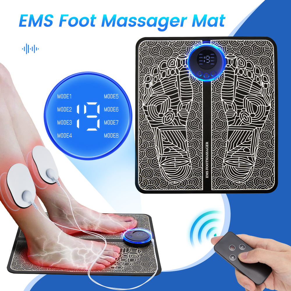 Best of EMS Electric Foot Massager Pad Portable Foldable Massage Muscle Stimulator Relief Pain Improve Blood Circulation Relax Feet Reviews & Tips