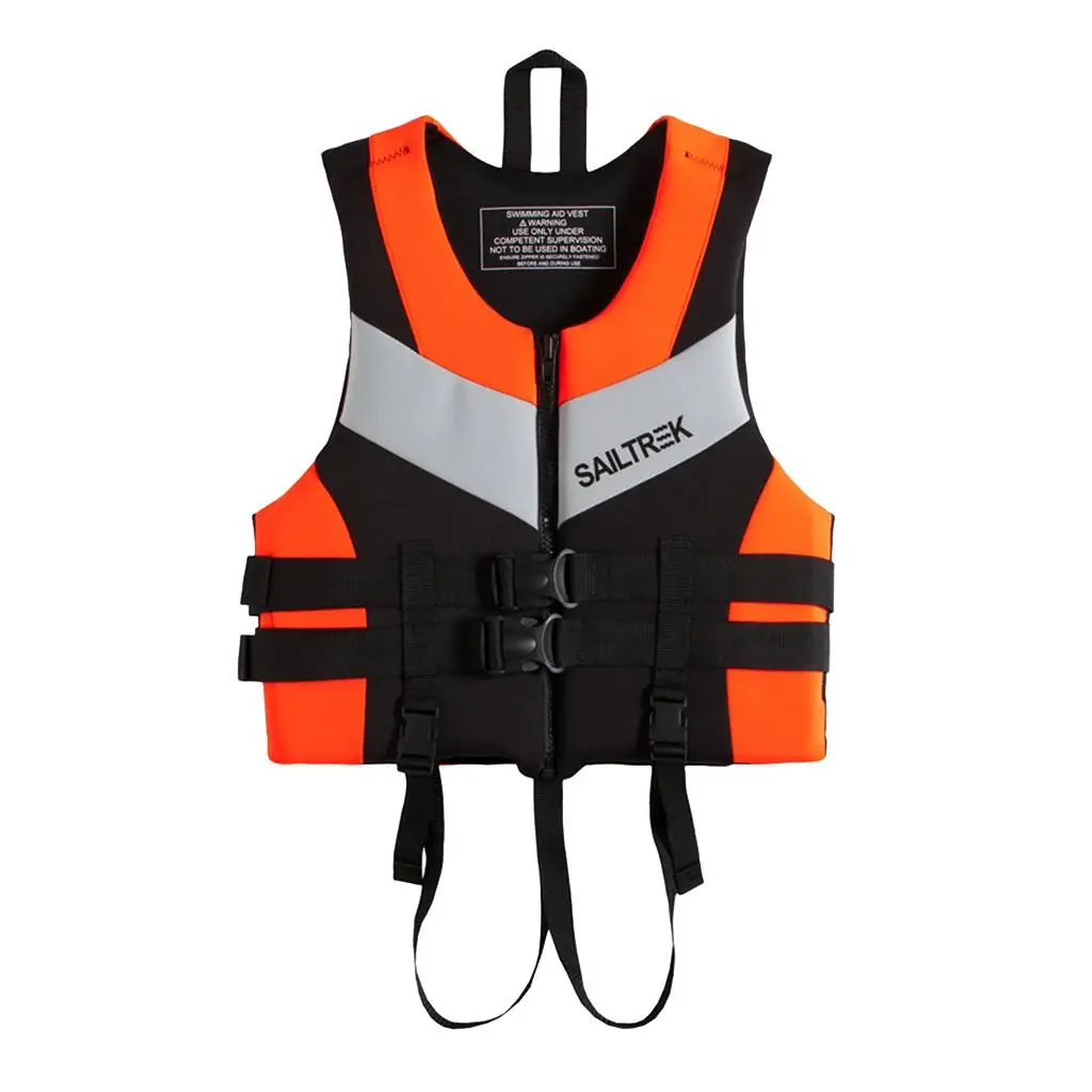 Perfeclan Watersports Life Vest Traditional Neoprene Jacket Adjustable Strap