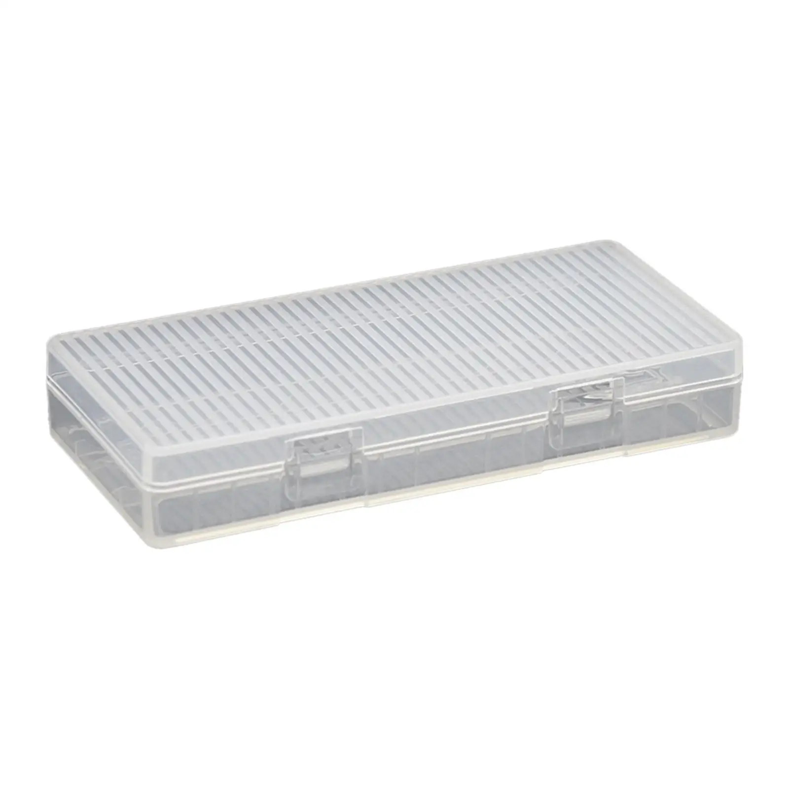 Battery Storage Case Holds 8 AA Batteries Clear Color Practical Dustproof Portable Durable Anti Collision Organizer Holder Box