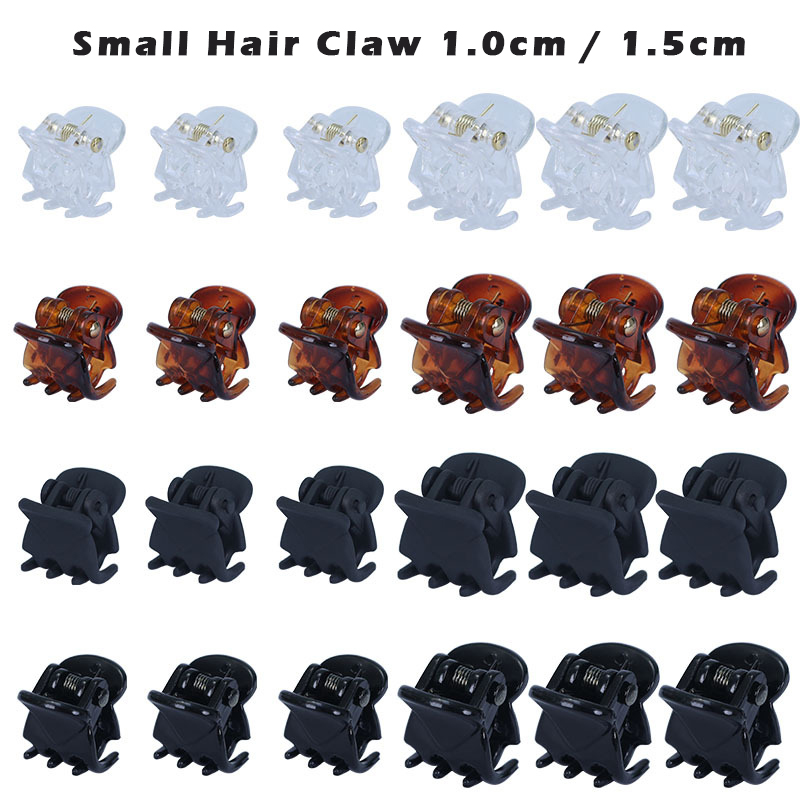 Best of 10Pcs / Lot Hair Claw Clips For Women 1.0 1.5cm Small Black Brown Transparent Plastic Mini Claws Kids Hair Styling Accessories Reviews & Tips