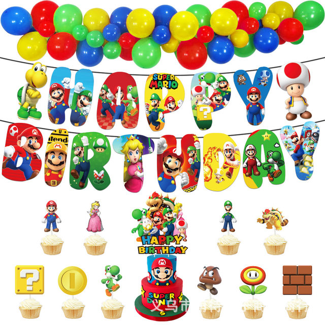 Bolo do tema do jogo Super Mario Decorar, Modelo Cogumelo, Inserir, Mesa de  sobremesa, Vestir, Presente de aniversário para amigos, Ornamento -  AliExpress