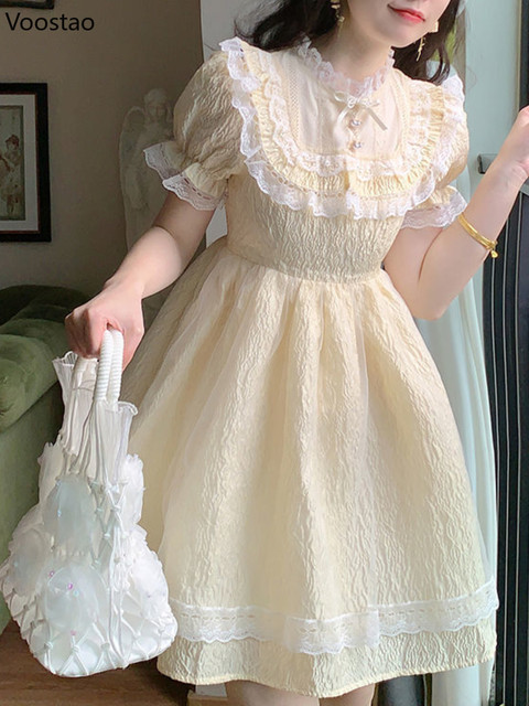 Cute Korean Fashion Mini Dress | Cute Sweet Korean Women