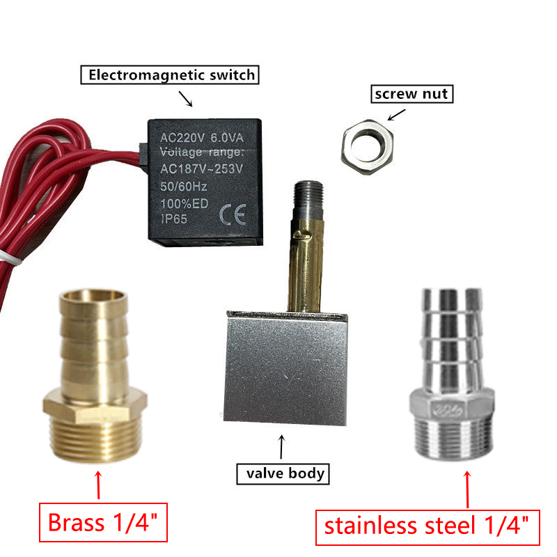 válvulas solenóides de alumínio pneumáticas dc 12v