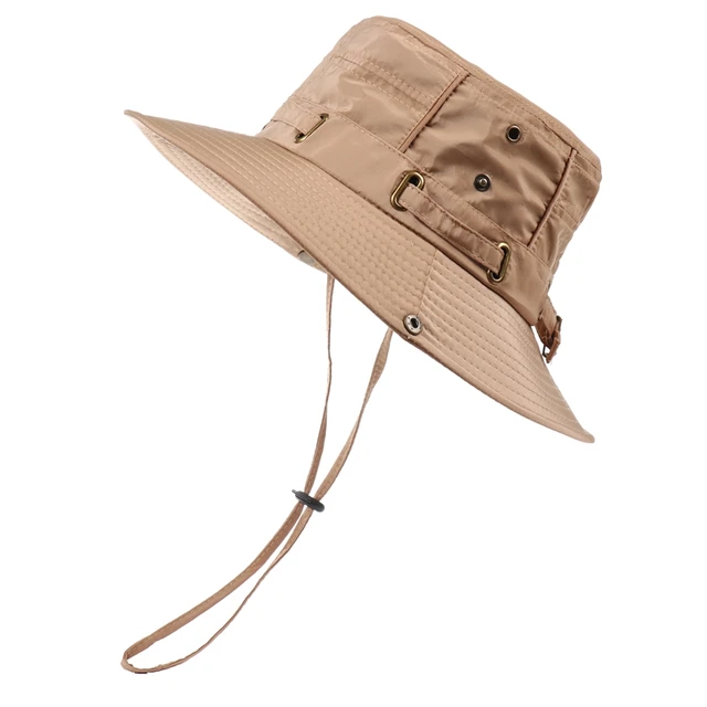 CAMOLAND Panama Bucket Hat Outdoor Sun Protection Hats For Men Fashion Bucket  Hat Sun Visor Fisherman's Hat Anti-UV Sun Caps - AliExpress